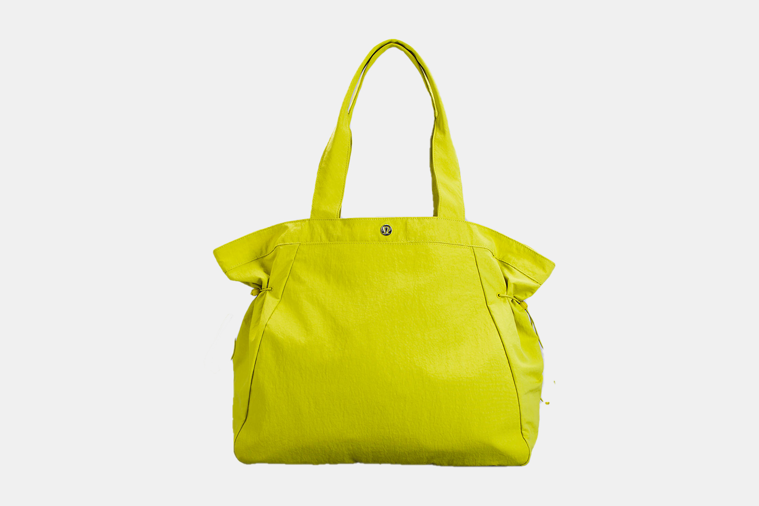 a bright yellow tote bag