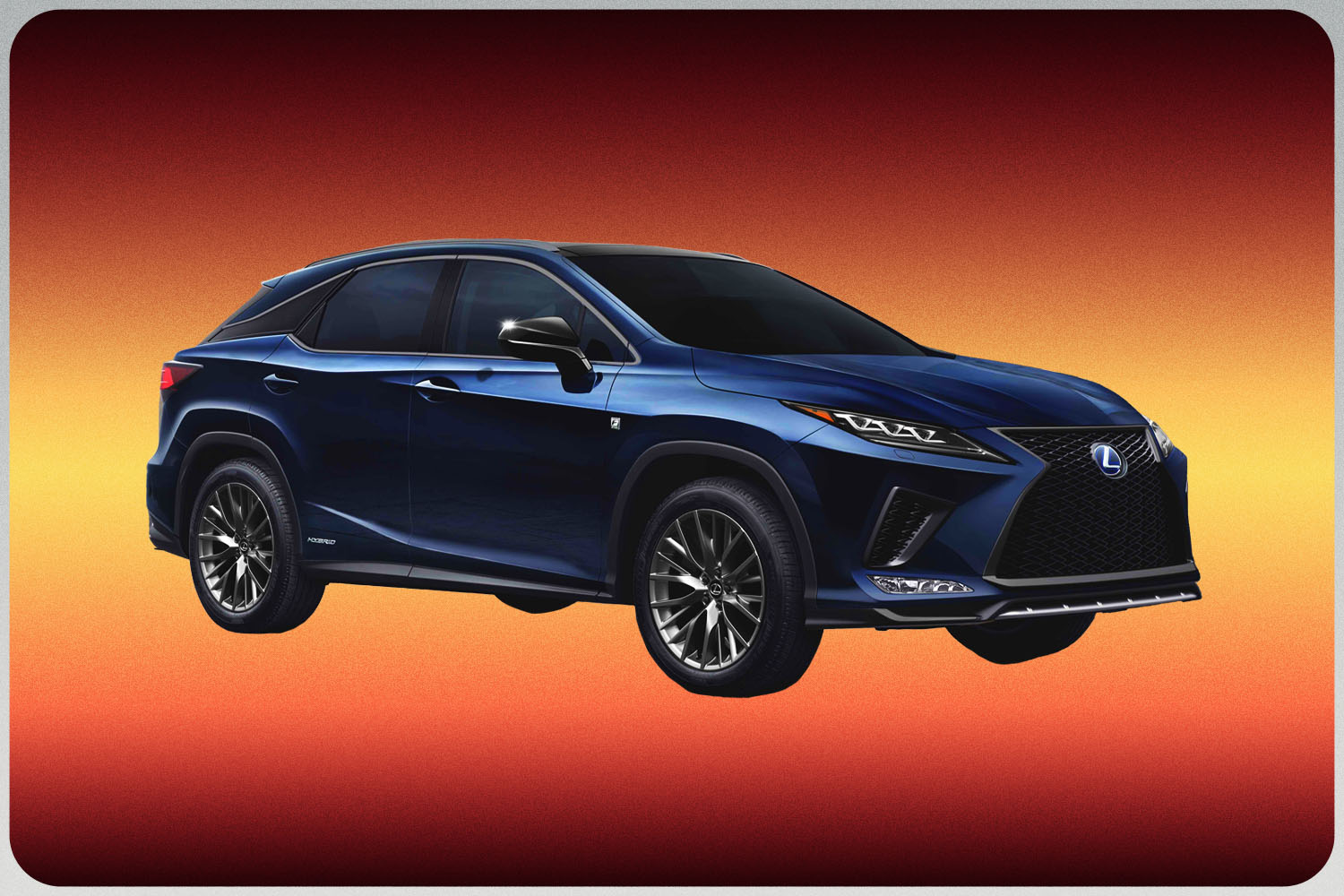 Our Pick for the Best Hybrid Luxury SUV: 2022 Lexus RX 450h in Blue