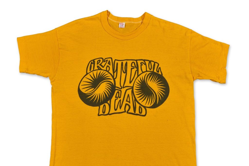 This vintage Grateful Dead t-shirt sold for a record price through auction at Sotheby's.
