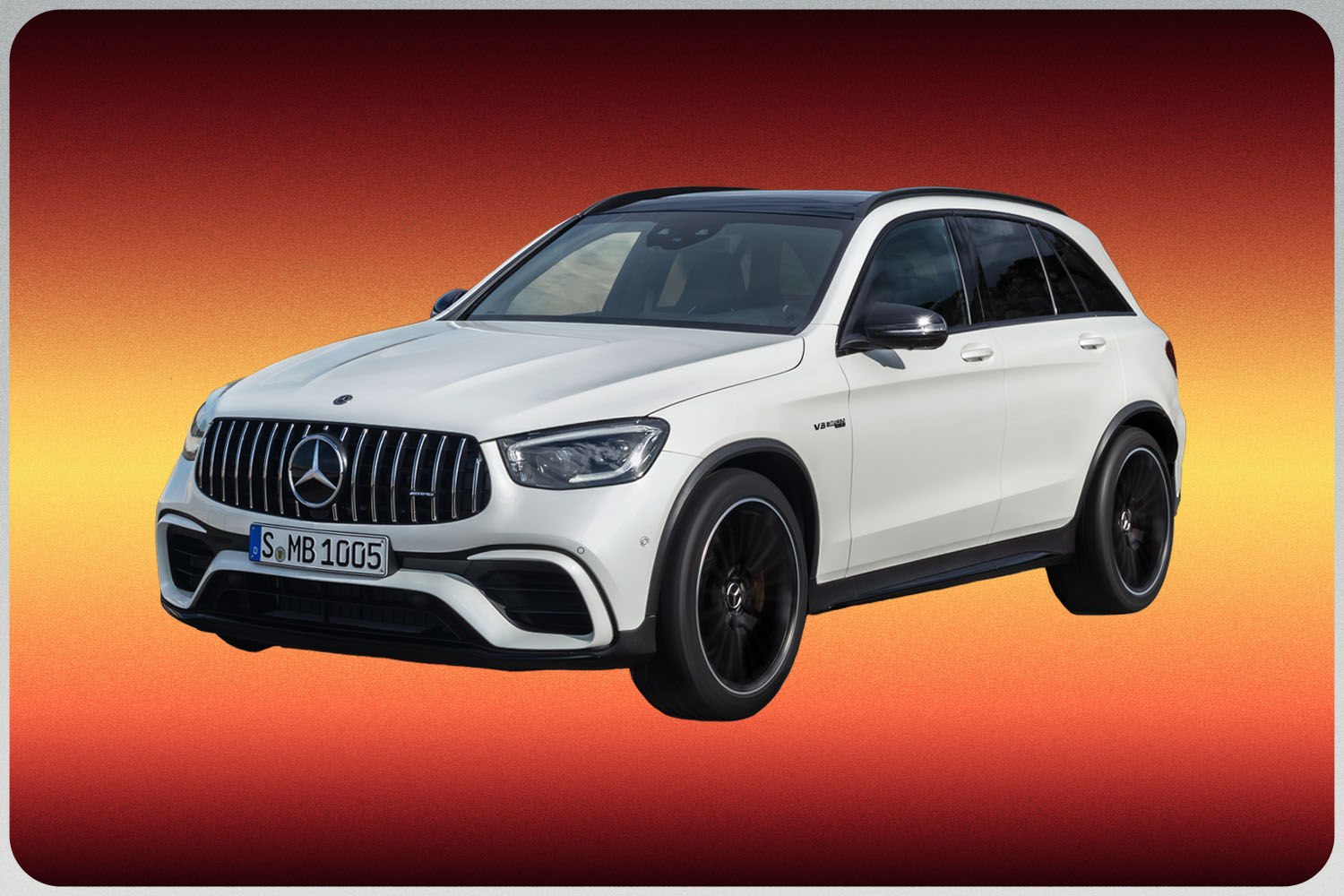 Our Pick for the Best High-Output Hooligan Luxury SUV: 2022 Mercedes-AMG GLC63 S in White