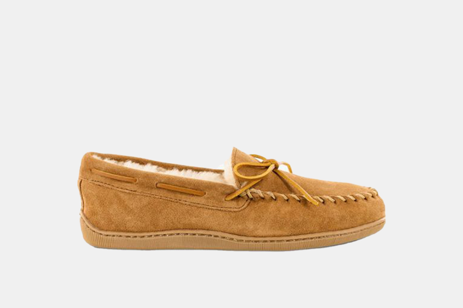 a classic shearling moccasin
