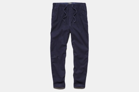A pair of navy cords