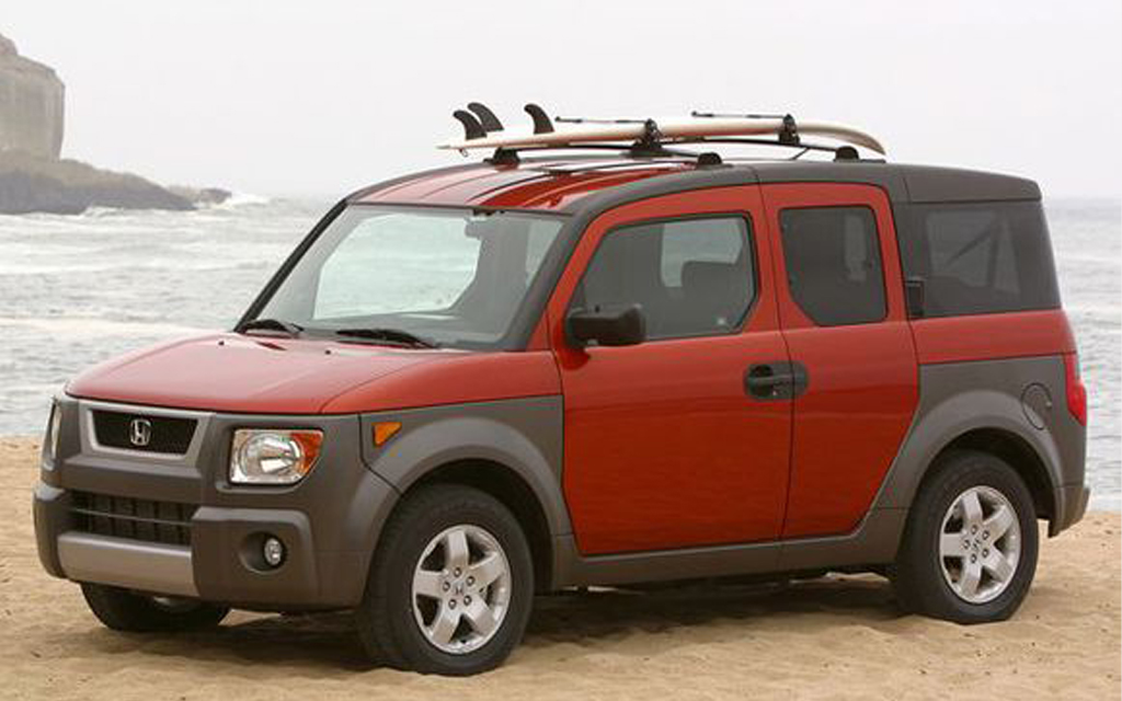 The 2003 Honda Element in all its adventurous glory