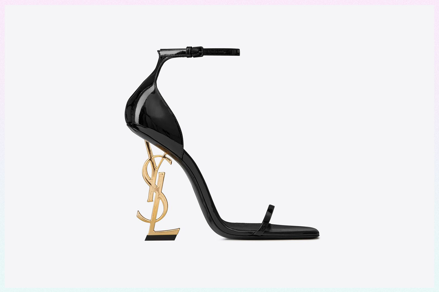 YSL Opyum Heels in patent leather and gold toned heel