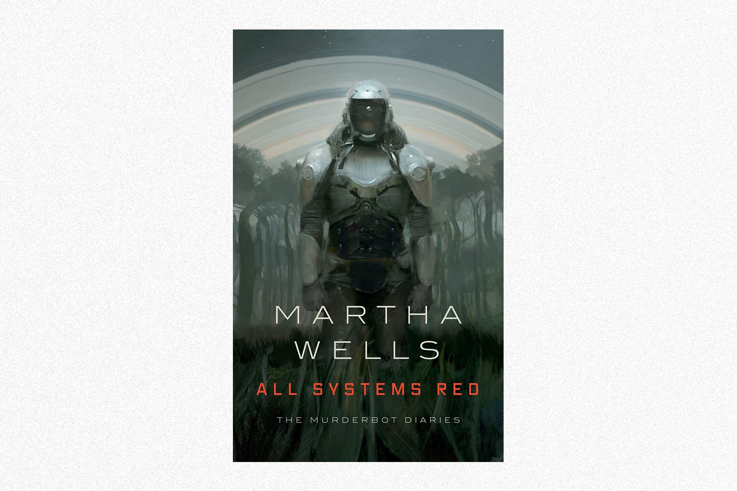 The book cover for All Systems Red by Martha Wells