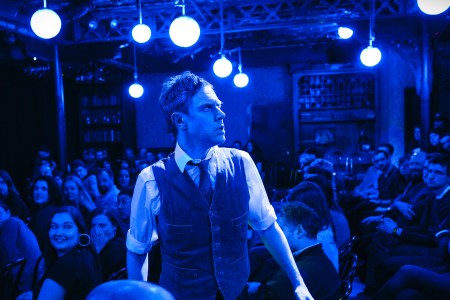 Ben Porter stars as The Actor in "The Woman in Black" at the McKittrick Hotel.