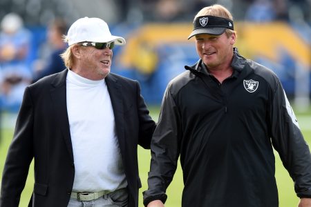 Raiders owner Mark Davis and former head coach Jon Gruden