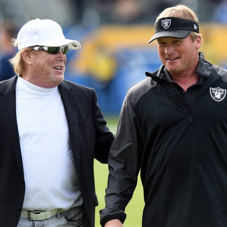 Raiders owner Mark Davis and former head coach Jon Gruden