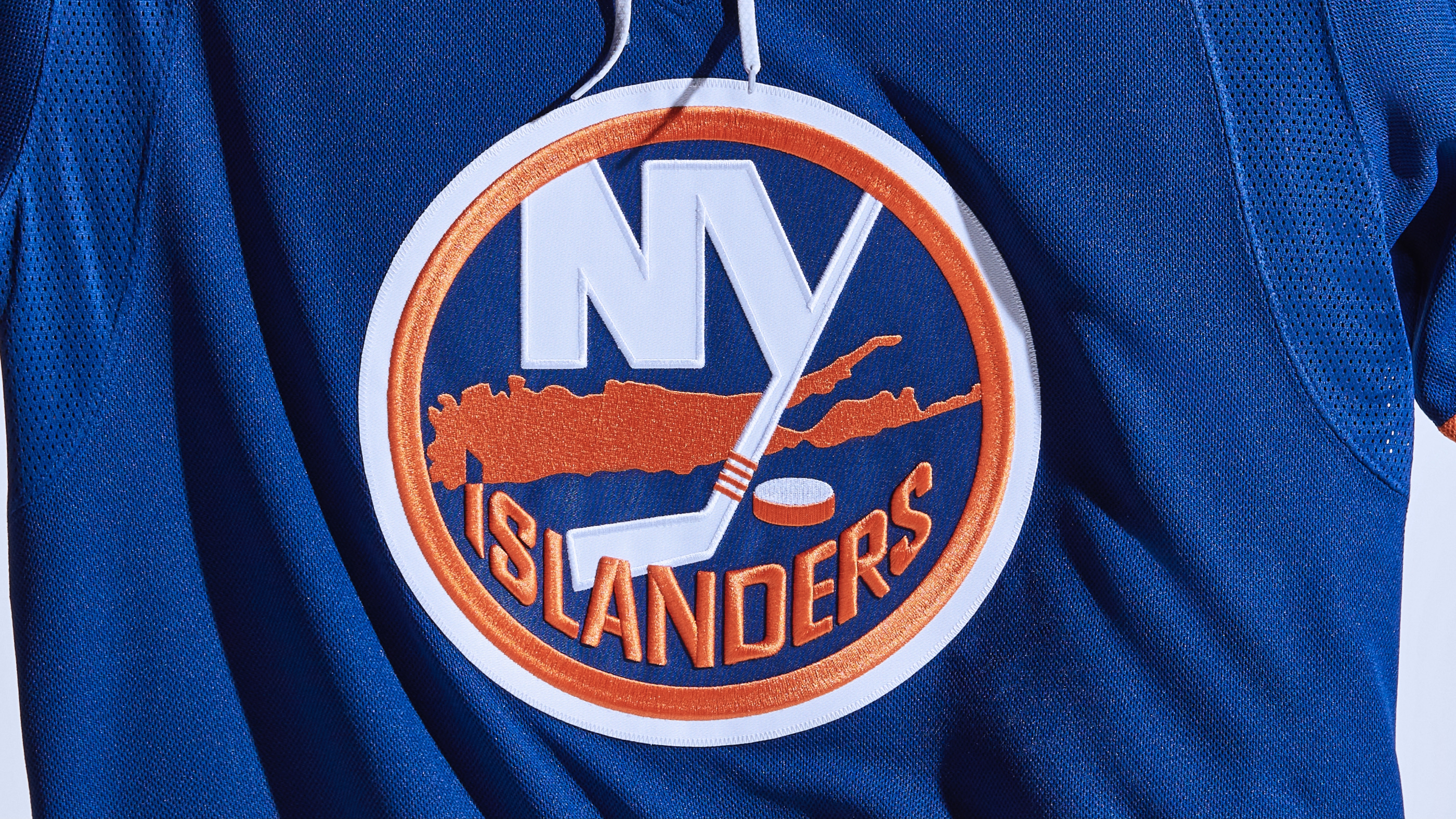 The New York Islanders' home blue uniform for the 2021-22 NHL season