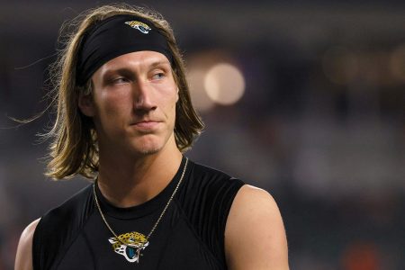 Trevor Lawrence grimaces after losing to the Bengals. This year's crop of rookie QBs has been bad, but historically, there's some room for optimism