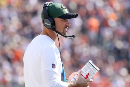 Green Bay Packers head coach Matt LaFleur