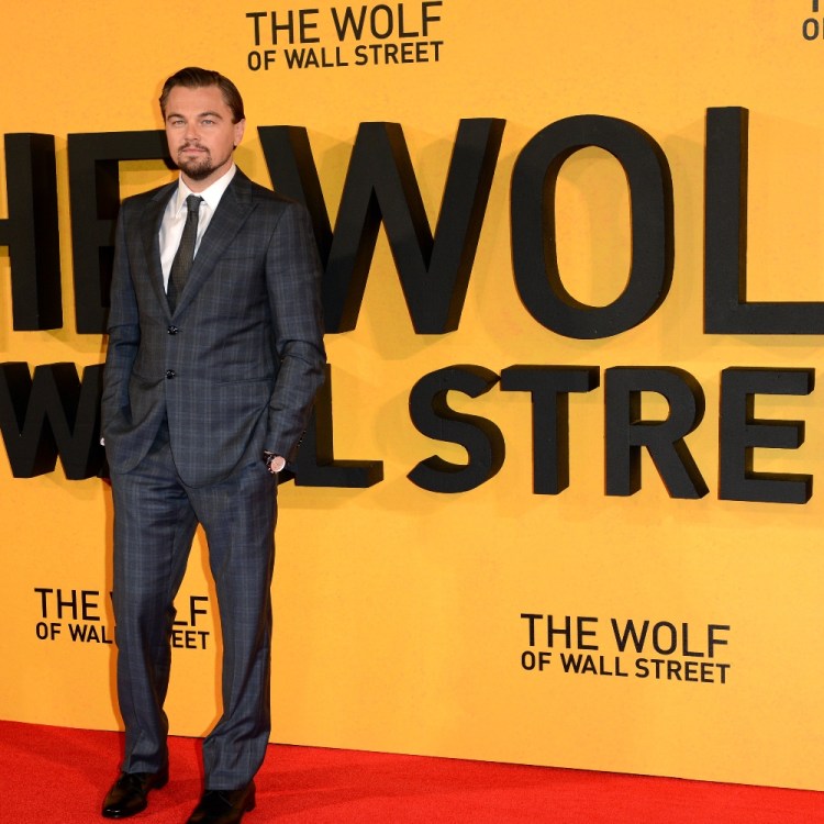 Leonardo DiCaprio attends the UK Premiere of "The Wolf Of Wall Street" at the Odeon Leicester Square on January 9, 2014 in London, England