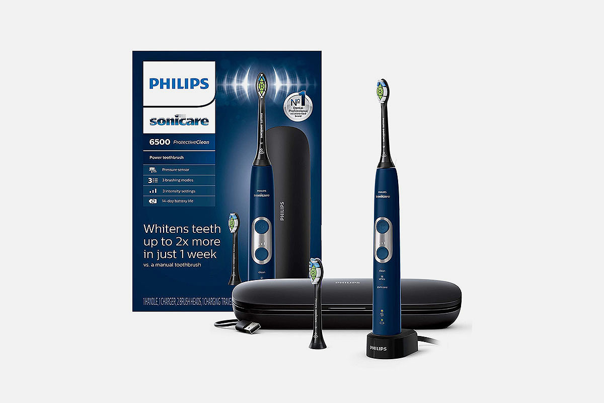 Philips Sonicare 6500 electric toothbrush, now on sale at Amazon
