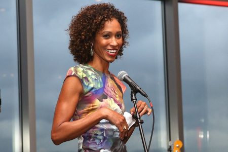 Sage Steele attends the Kentucky Derby in 2017