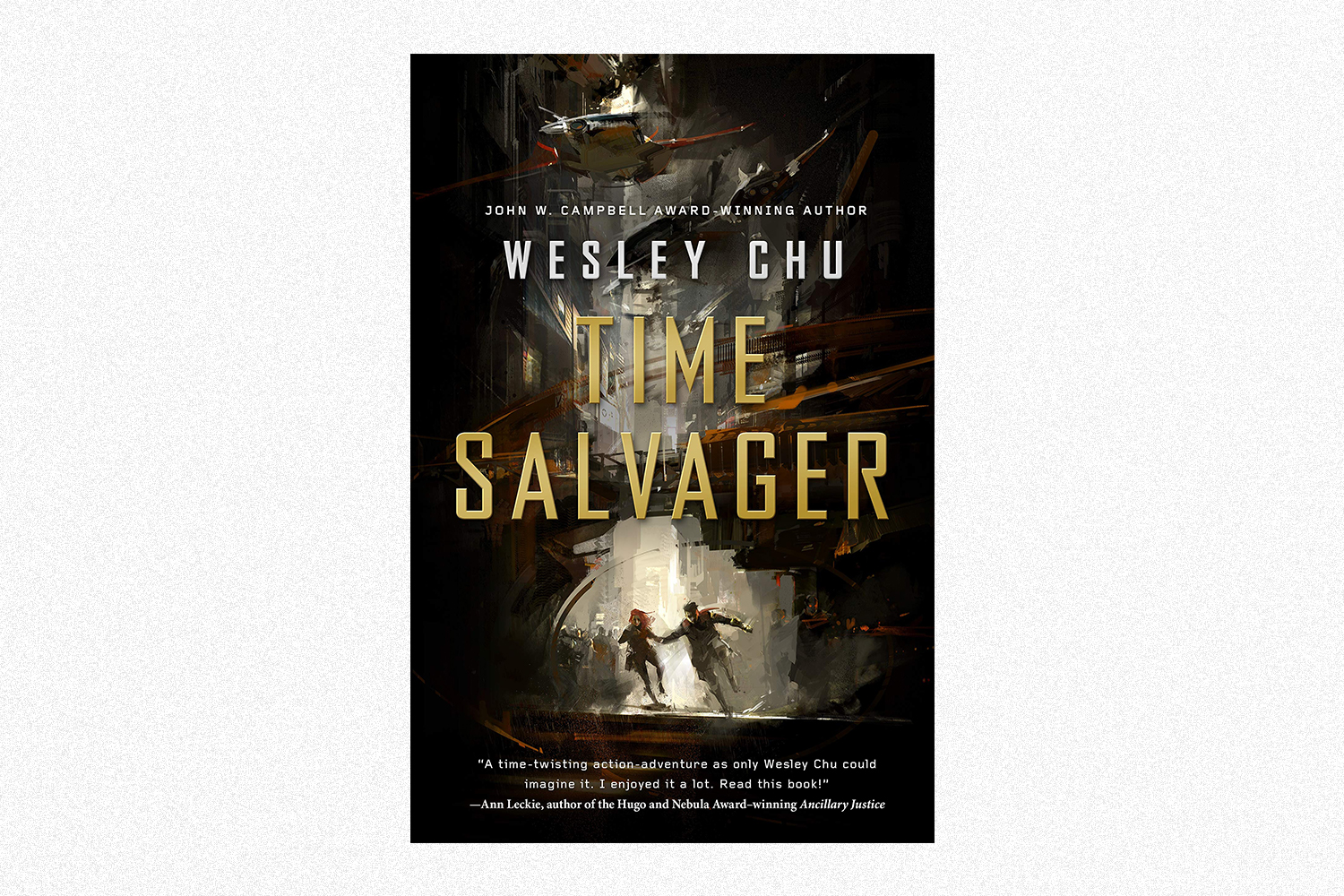 The book cover for Time Salvager by Wesley Chu