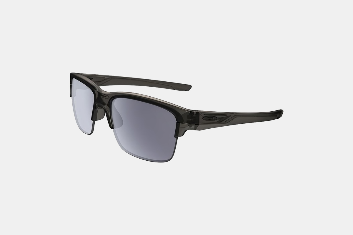 oakley sunglasses on grey background