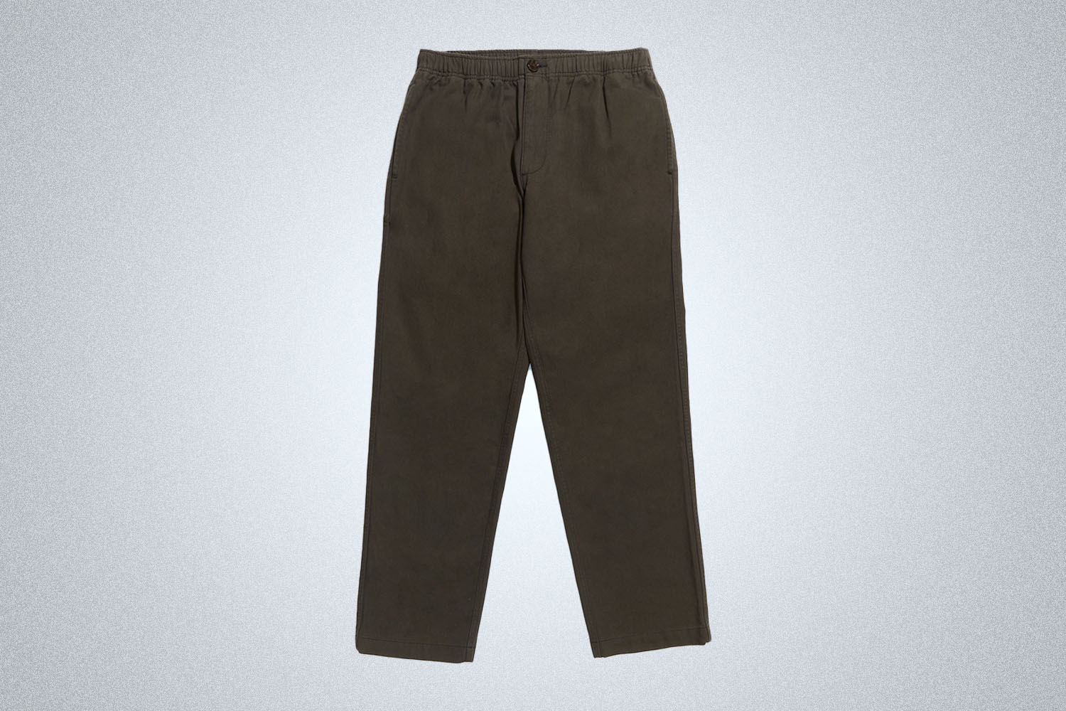 a pair of olive pants 