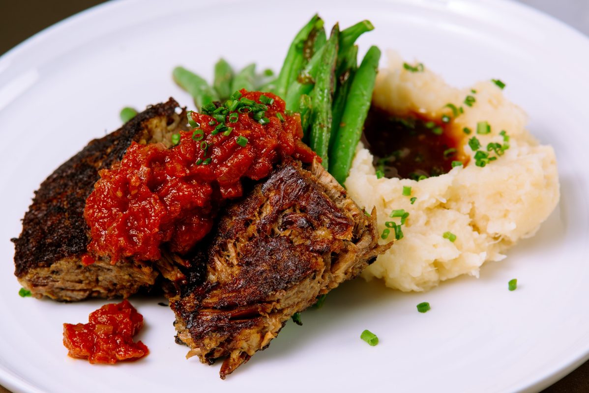 Chefs Jeff IcInnis and Janine Booth of Root & Bone have a take on Southern-style meatloaf