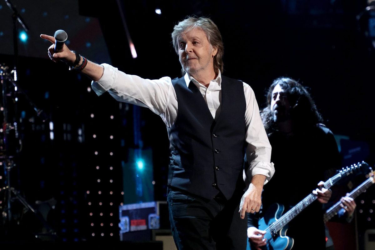 Paul McCartney performs onstage during the 36th Annual Rock & Roll Hall Of Fame Induction Ceremony at Rocket Mortgage Fieldhouse on October 30, 2021 in Cleveland, Ohio.