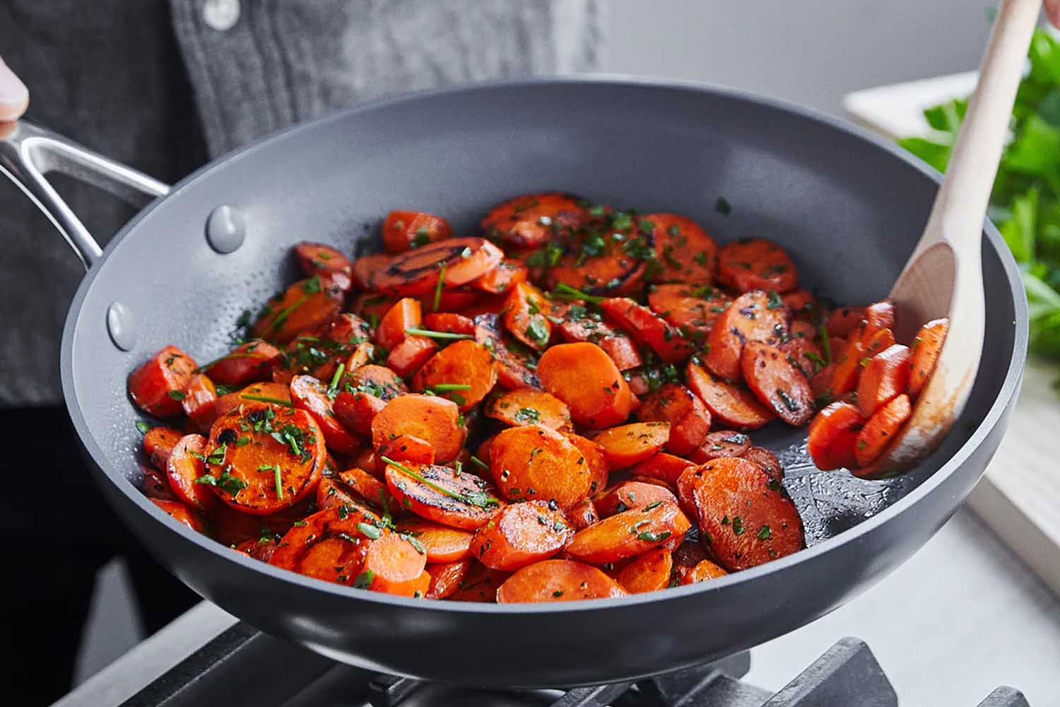 GreenPan VALENCIA PRO CERAMIC NONSTICK 8", 9.5", AND 11" FRYPAN SET, now 40% off