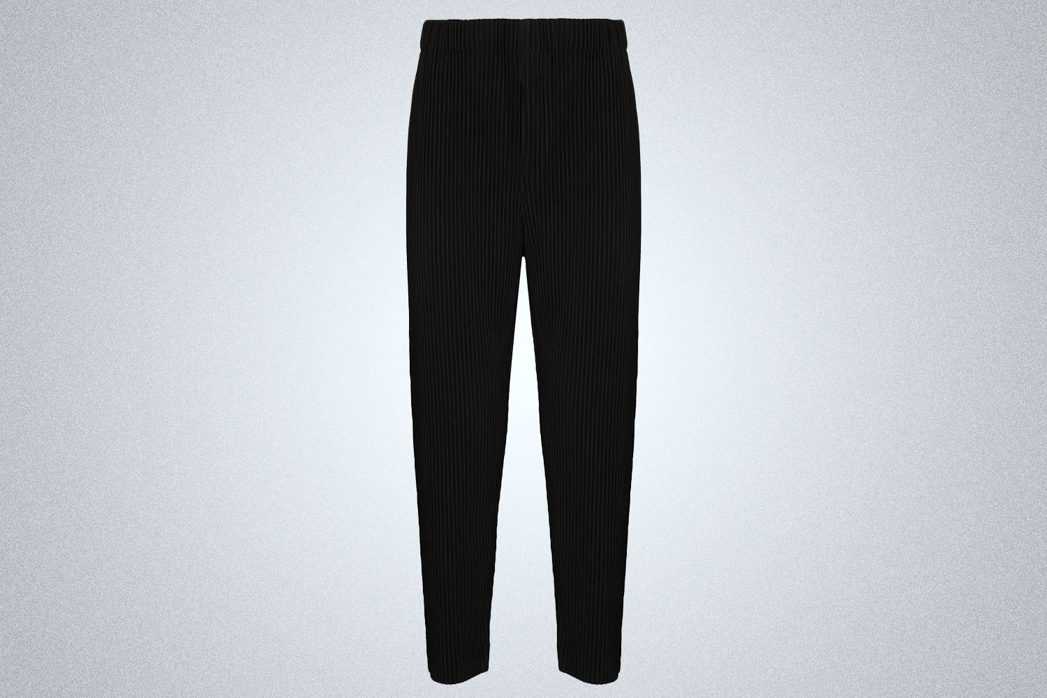 black pleated pants