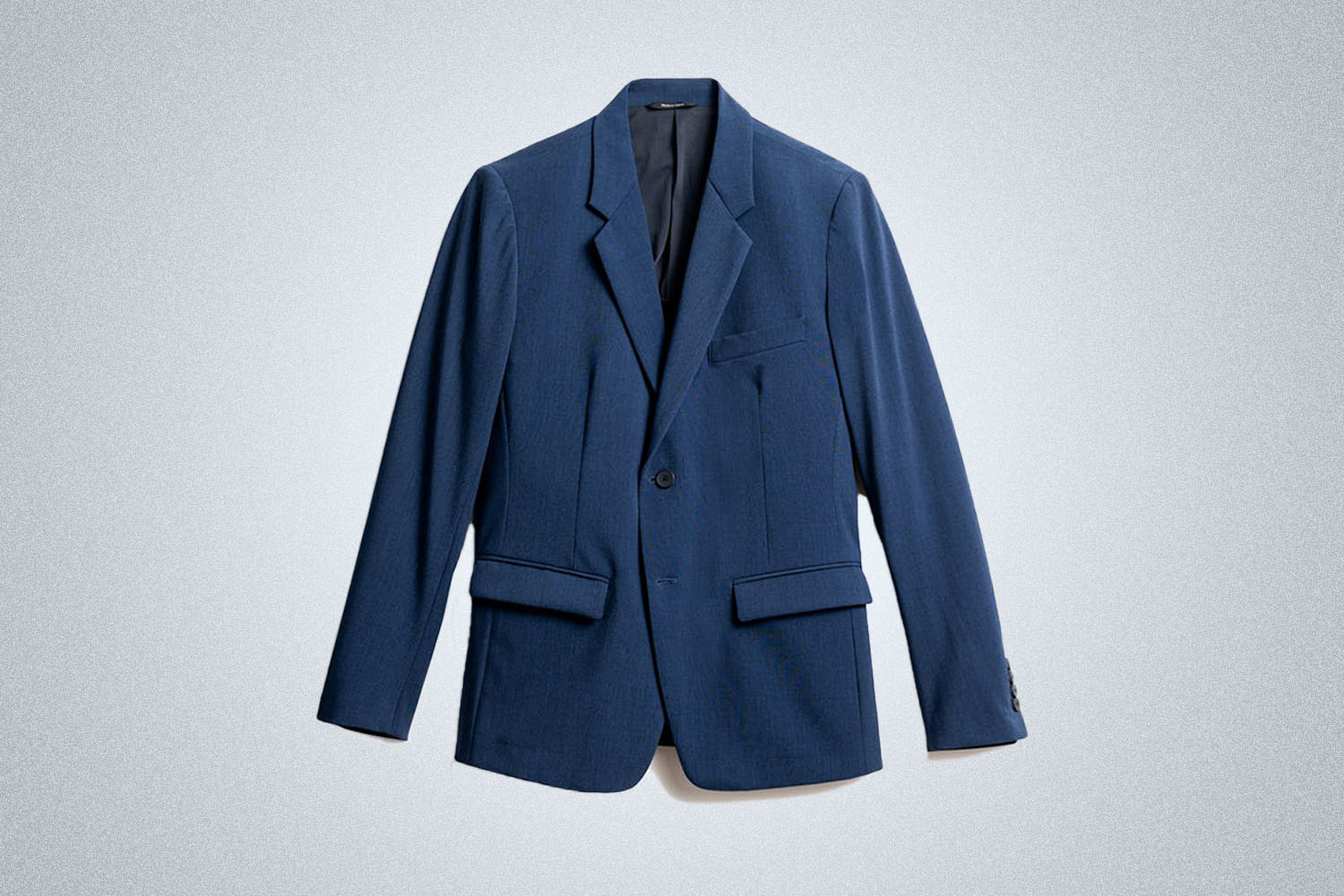 a light blue blazer 