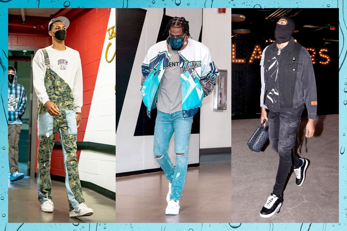 a collage of NBA players in Fits