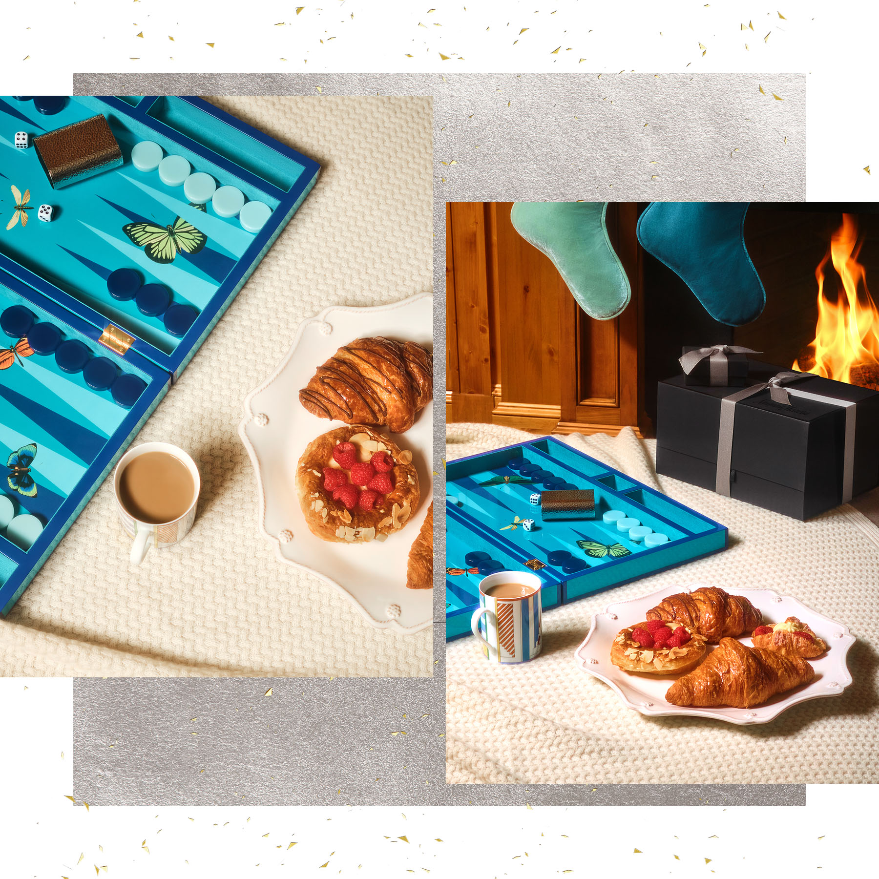 backgammon and pastries