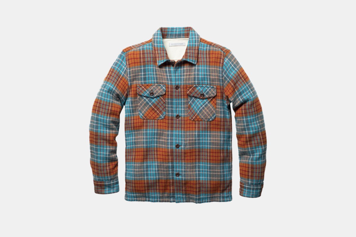 a flannel colored shacket