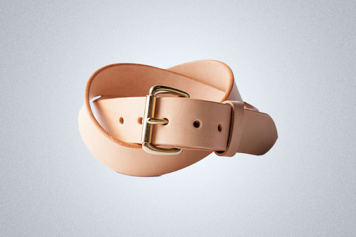 a leather belt 