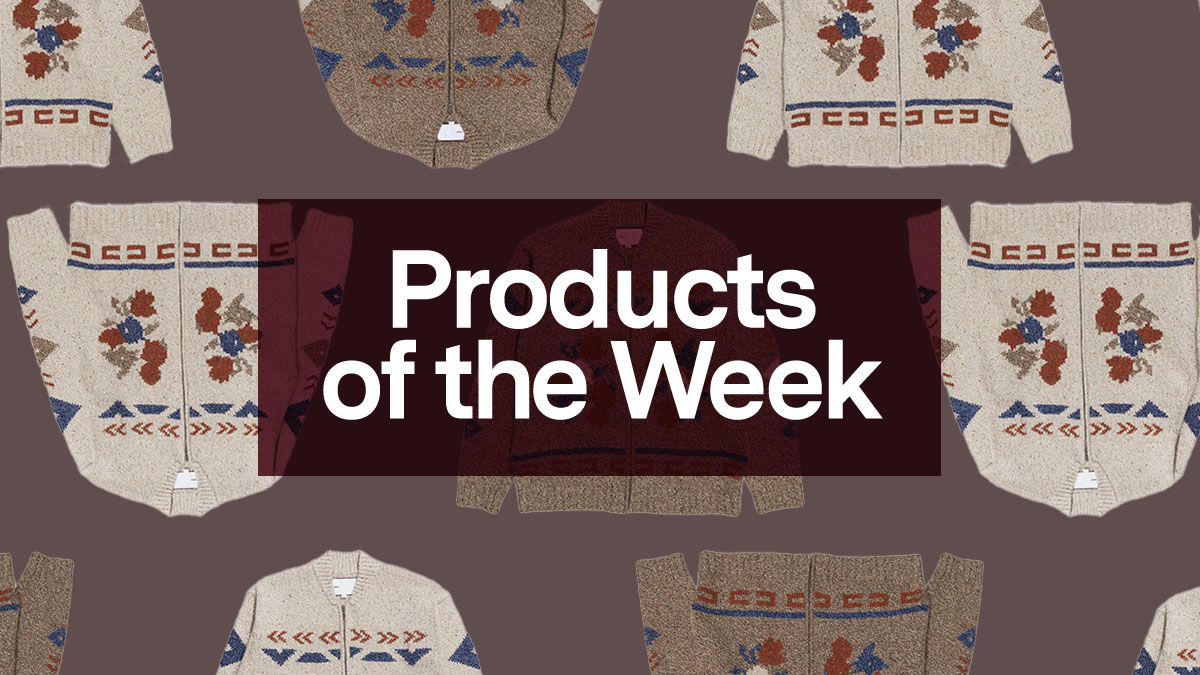 Products of the week featuring a zip cardigan