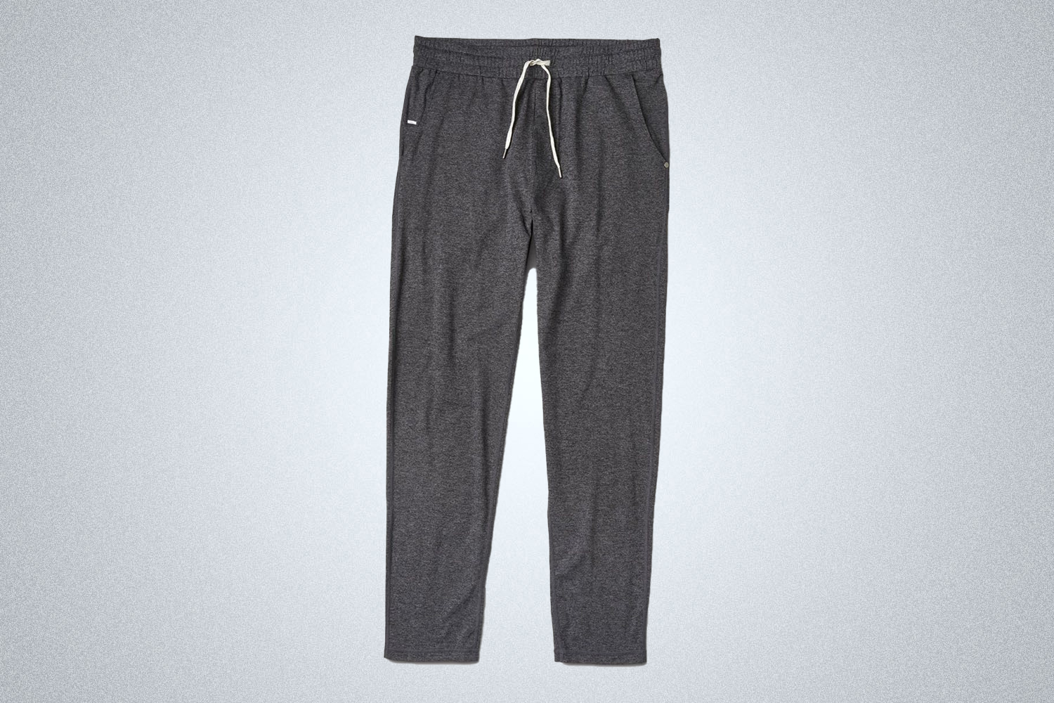 The Vuori Ponto Performance Pant in grey is soft and lightweight, perfect for rest days after serious workouts