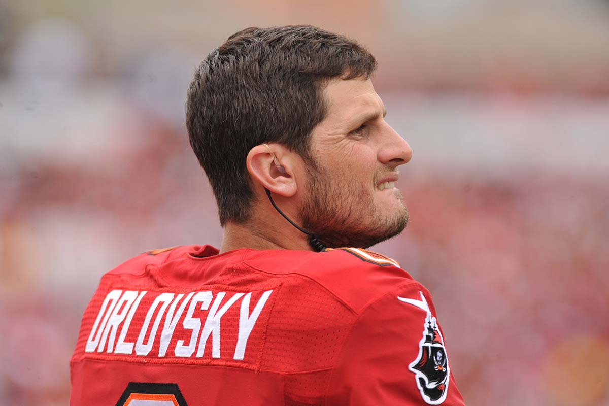 Dan Orlovsky #6 of the Tampa Bay Buccaneers watches play against the San Francisco 49ers December 15, 2013 at Raymond James Stadium in Tampa, Florida. The former QB and current ESPN analyst wrote a rather tone-deaf piece on traveling with women.