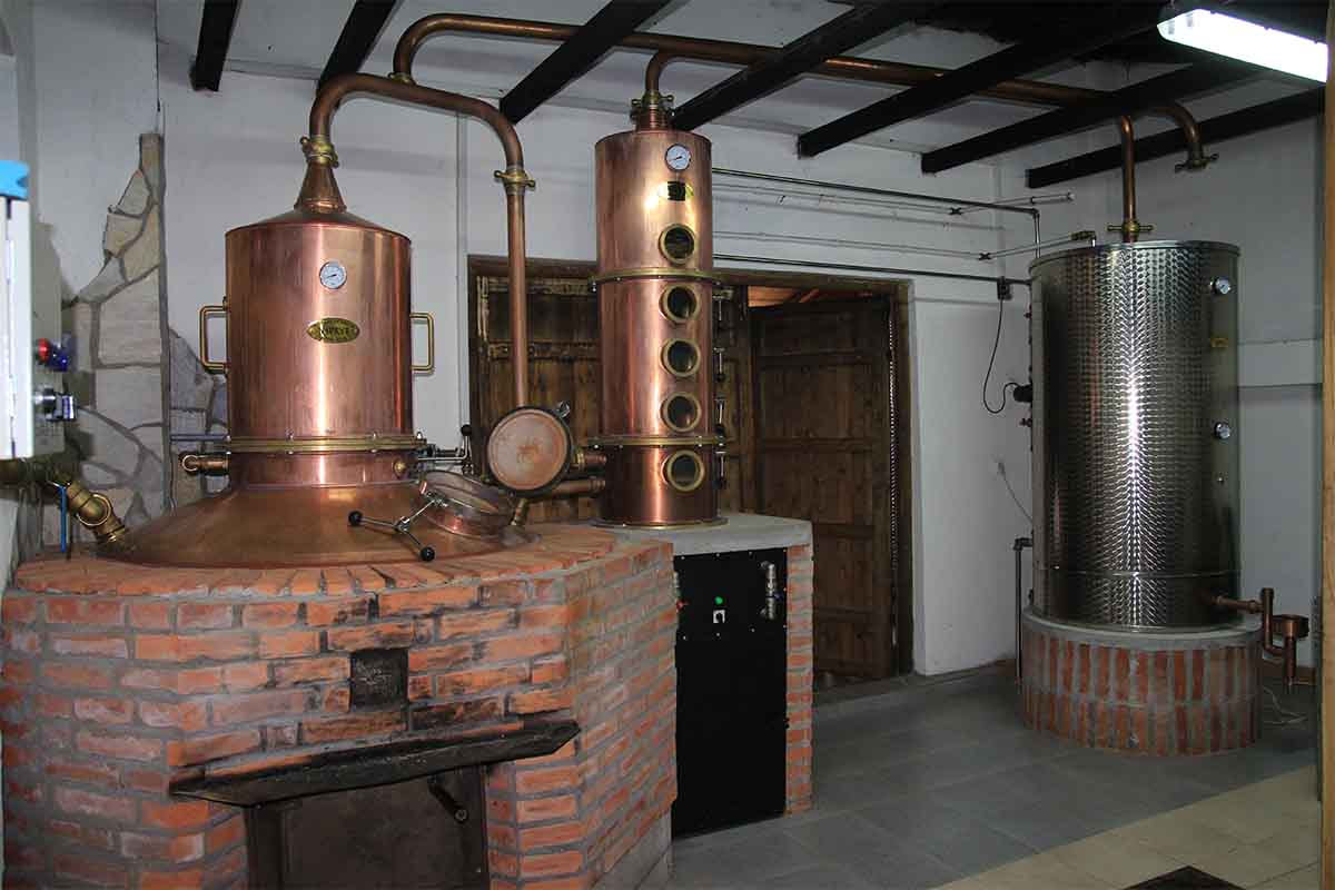 Yebiga's distillery is located on a family orchard on the mountain of Goc in Central Serbia