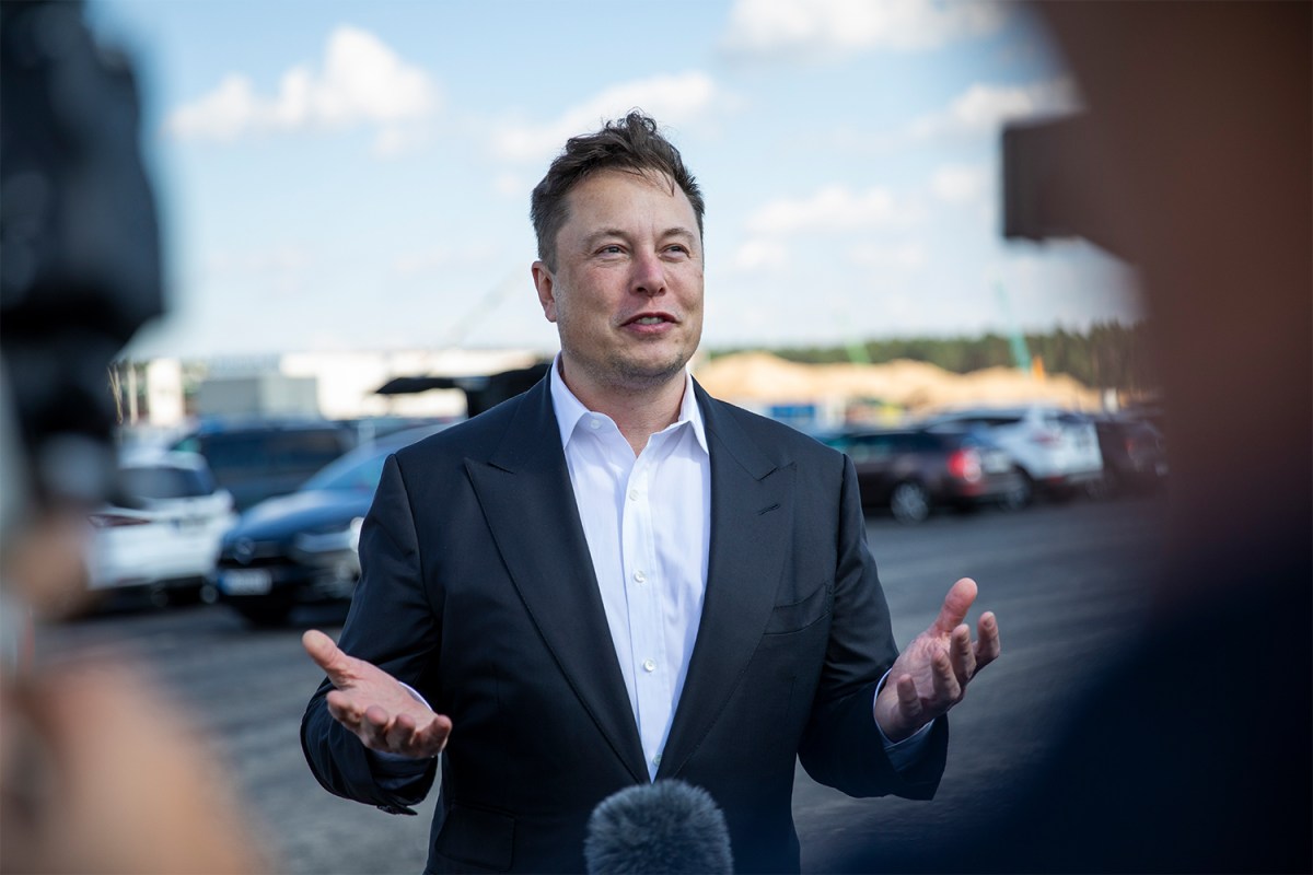 Tesla CEO Elon Musk speaks at the company’s Gigafactory in Berlin on September 3, 2020