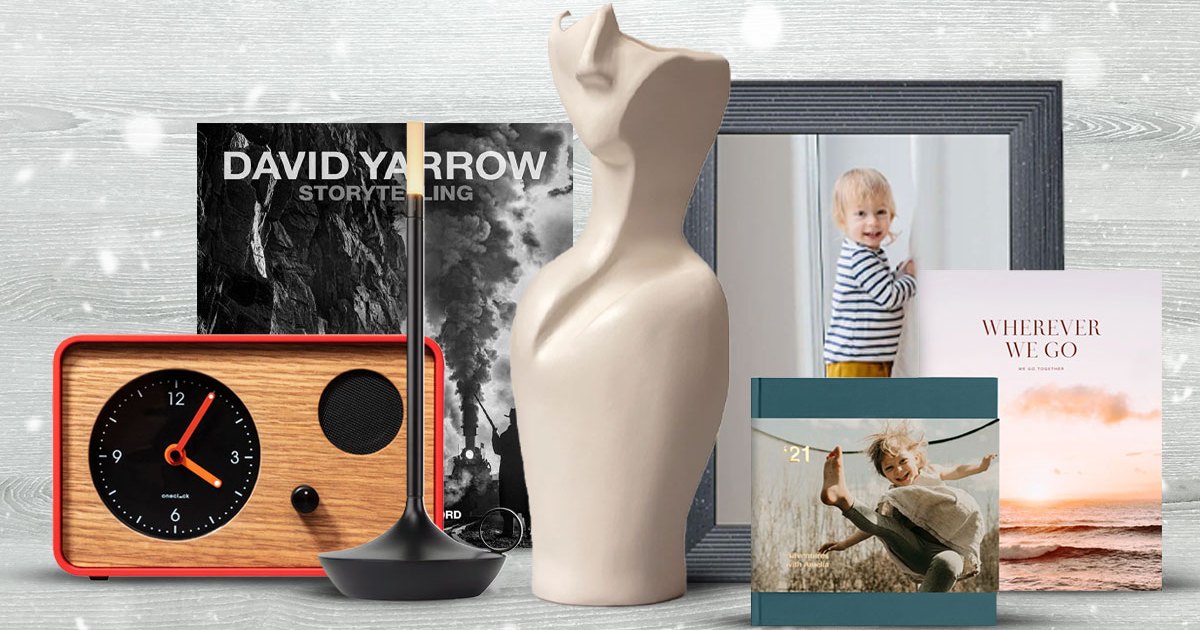 All our favorite home and design gifts for the 2022 holiday season, including alarm clocks, coffee table books, digital picture frames and more