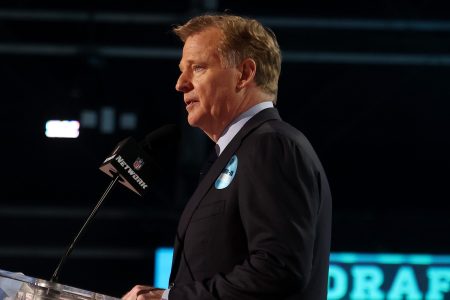 NFL commissioner Roger Goodell announces a pick at the 2021 NFL Draft. Deadline for NFL to Release WFT Probe Documents to Congress Has Passed