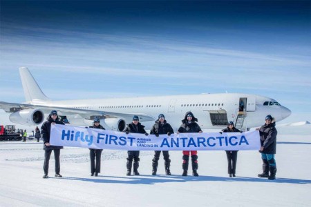 Airbus Makes Historic Landing on Antarctica at New Luxury Adventure Camp