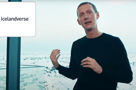 A guide for the tourist group Inspired by Iceland makes his case in a satirical video that pokes fun at Facebook founder Mark Zuckerberg
