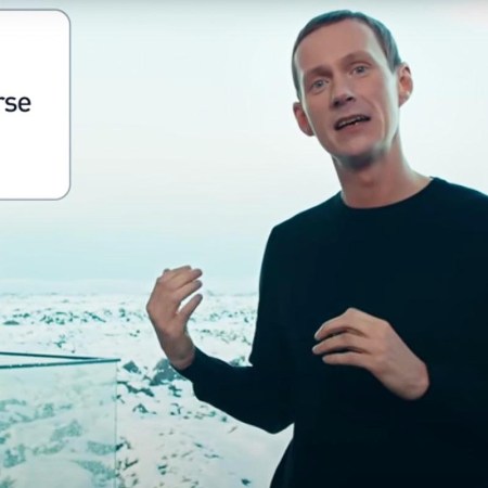 A guide for the tourist group Inspired by Iceland makes his case in a satirical video that pokes fun at Facebook founder Mark Zuckerberg