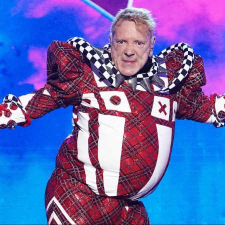 John Lydon, aka Johnny Rotten of the Sex Pistols, revealing himself to be the Jester on The Masked Singer