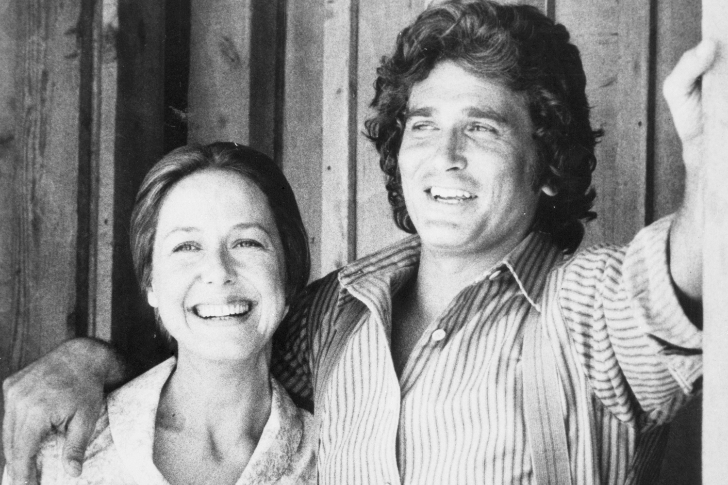 Little House on the Prairie Co-Stars Michael Landon and Karen Grassle. Landon supposedly spoke about his sex life a lot on set.