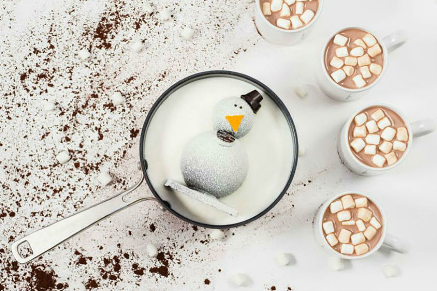 Kate Weiser Chocolate Carl the Drinking Chocolate Snowman