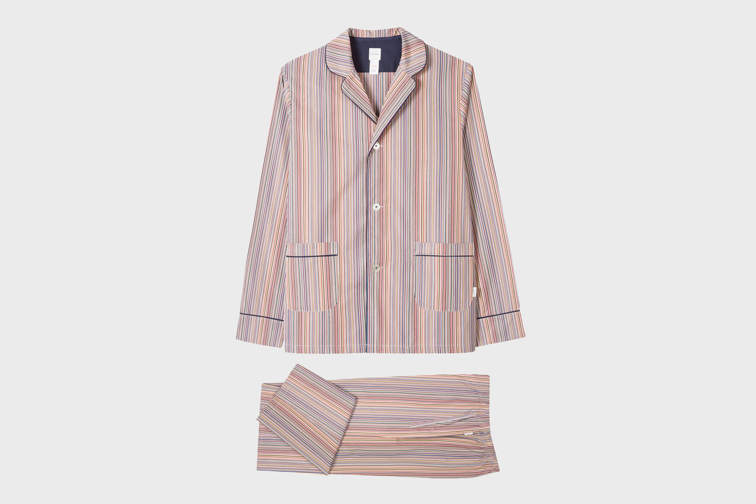 PAUL SMITH Men's Classic Multi-Stripe Pajama Set, Boxed