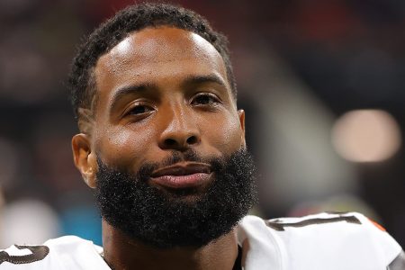 Odell Beckham Jr. walks off the field in August as a member of the Cleveland Browns. the receiver just signed with the LA Rams.