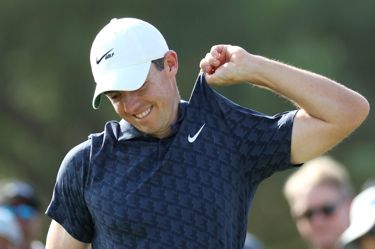 Rory McIlroy of Northern Ireland during the final round of the DP World Tour Championship