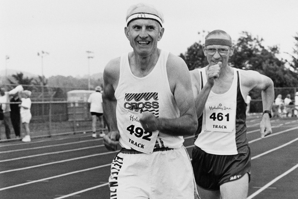 So long as an 80-year-old finishes the race, he's probably going to break a record. 