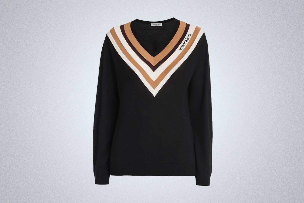 Valentino V-Neck Pullover Sweater