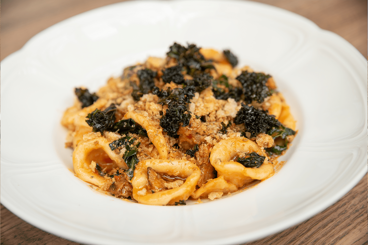 Chef Danny Grant’s Orecchiette Pasta With Crispy Sausage and Tomato Jus