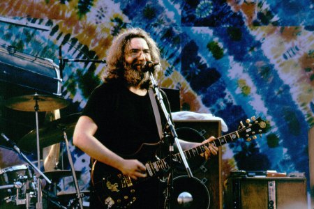 Jerry Garcia with the Grateful Dead perform at the Greek Theater in Berkeley, California on July 15, 1984. One fan recently spent many years trying to figure out Jerry Garcia's back-up singers from the early 80s.